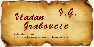 Vladan Grabovčić vizit kartica
